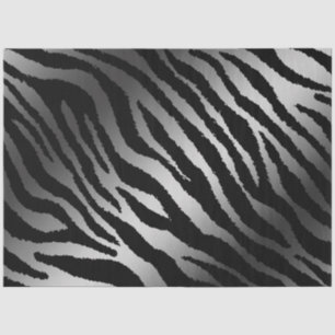 Elegant Silver Tiger Tissue Paper