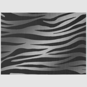 Elegant Silver Tiger Tissue Paper
