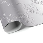 Elegant Silver Wedding Bands Wrapping Paper<br><div class="desc">Elegant Silver with Silver Weddings Bands Gift Wrap. Also great for anniversaries. ⭐This Product is 100% Customisable. Graphics and / or text can be added, deleted, moved, resized, changed around, rotated, etc... 99% of my designs in my store are done in layers. This makes it easy for you to resize...</div>