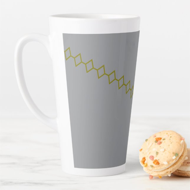 Elegant  SilverFog Flow  Latte Mug (In Situ)