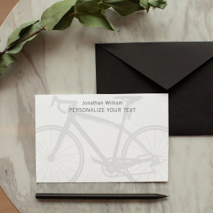 Elegant Simple Bicycle Retro Personal Stationery