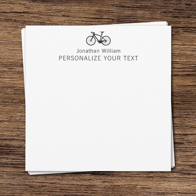 Elegant Simple Bicycle Retro Personal Stationery Card (Creator Uploaded)