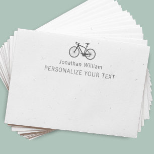 Elegant Simple Bicycle Retro Personal Stationery Post-it Notes