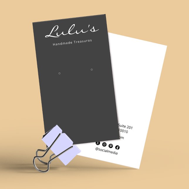 Elegant Simple Black Earring Display (Creator Uploaded)