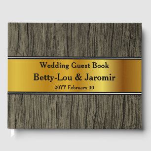 Elegant, Simple Bride/Groom Guestbook
