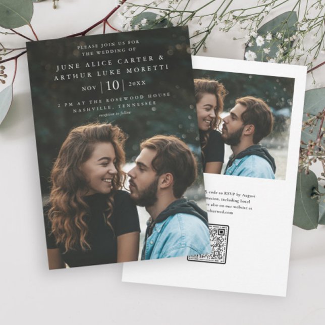 Elegant Simple Budget Photo Wedding Save the Date (Creator Uploaded)