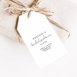 Elegant Simple Calligraphy Bridal Shower  Gift Tags<br><div class="desc">These elegant simple calligraphy bridal shower gift tags are perfect for a rustic wedding shower. The simple and elegant design features classic and fancy script typography in black and white.</div>