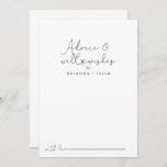 Elegant Simple Calligraphy Wedding Well Wishes  Advice Card<br><div class="desc">This elegant simple calligraphy wedding well wishes advice card is perfect for a rustic wedding. The simple and elegant design features classic and fancy script typography in black and white. These cards are perfect for a wedding, bridal shower, baby shower, graduation party & more. Personalise the cards with the names...</div>