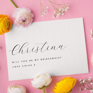 Elegant Simple Classic Will You Be My?