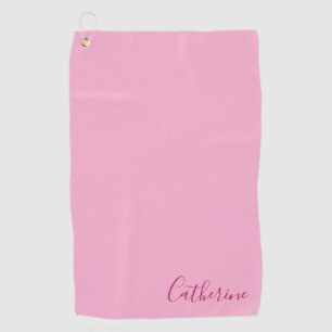 Elegant Simple Classy Modern Monogrammed Girly Golf Towel