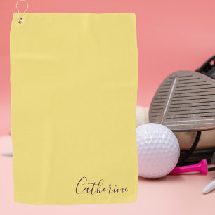 Elegant Simple Classy Modern Monogrammed Golfer Golf Towel
