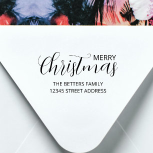 Elegant Simple Clean Sage Green Christmas   Self-inking Stamp