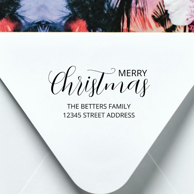 Elegant Simple Clean Sage Green Christmas   Self-inking Stamp (Creator Uploaded)