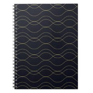 Elegant, simple, cool, trendy wavy illustration notebook