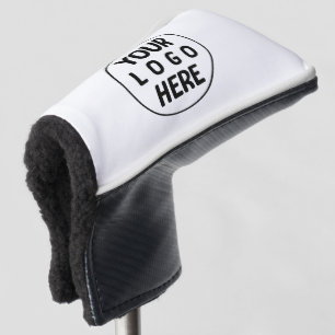 Elegant Simple Custom Logo Here Golf Head Cover