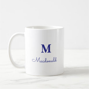 Elegant Simple Custom Monogram Coffee Mug