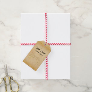 Elegant Simple Cute Grey 20th Birthday Gift Tags