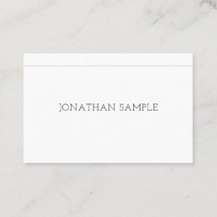 Elegant Simple Design Modern Luxury Plain Trendy Business Card