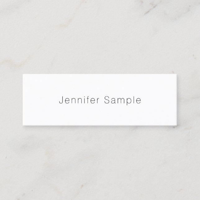 Elegant Simple Design Modern Minimalist Template Mini Business Card (Front)