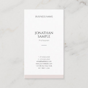 Elegant Simple Design Modern Template Professional Business Card