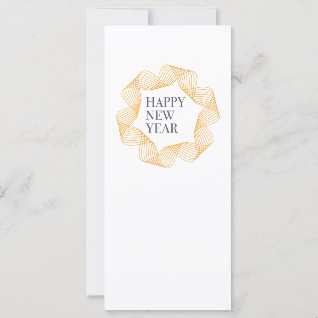 Elegant, simple design of "Happy New Year" (Front)