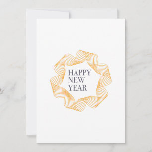 Elegant, simple design of "Happy New Year" Holiday Card
