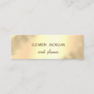 Elegant Simple Faux Gold , Minimalist Mini Business Card