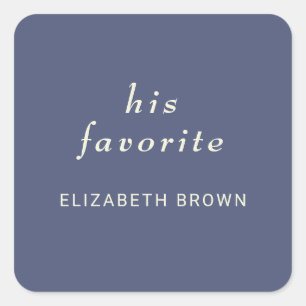 Elegant Simple Future Dusk with Monogram Wedding Square Sticker