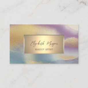 Elegant Simple Gold Frame,Gold Ombre  Business Card