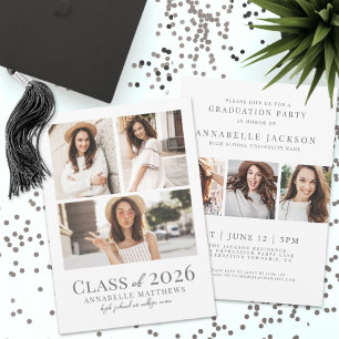 Elegant Simple Graduate Photo Graduation Party Invitation