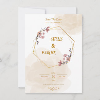 Elegant simple invitation