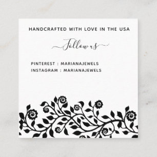Elegant Simple Large Earrings Display Cards