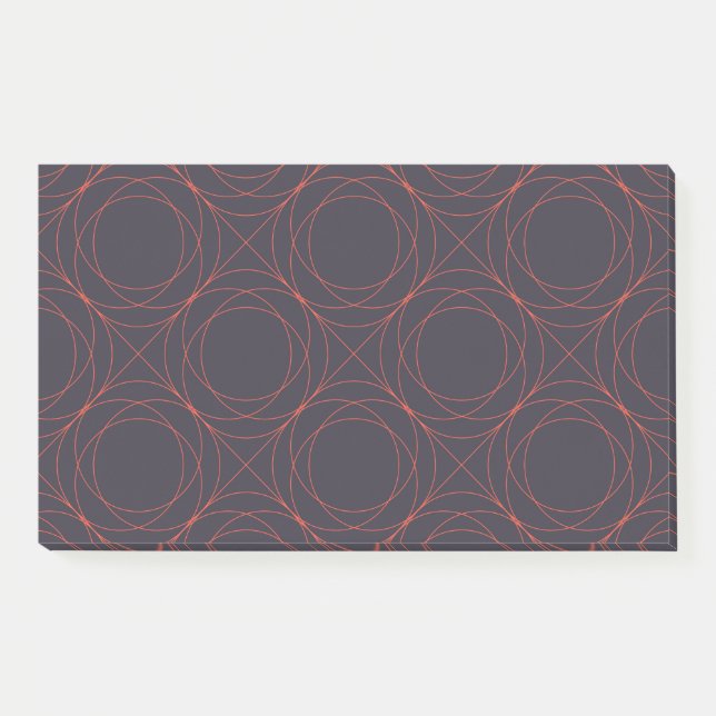Elegant, simple, lively, modern line pattern art post-it notes (Front)