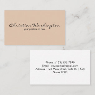Elegant Simple Minimalist Aesthetic Soft Modern Business Card