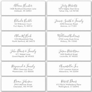 Elegant Simple Minimalist Modern Address Label