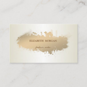 Elegant Simple, Minimalist,Paint Stroke Business Card
