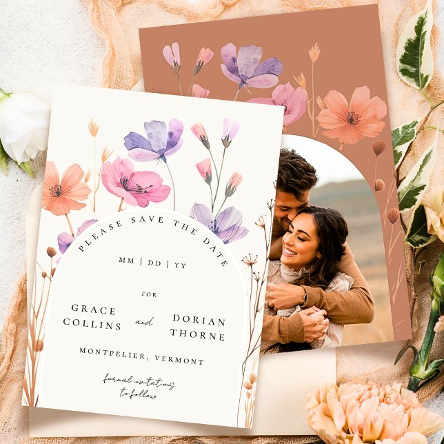 Elegant Simple Mocha Mousse Rustic Neutral Wedding Save The Date (Creator Uploaded)