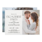 Elegant Simple Modern 2 Photo Engagement Party