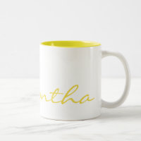 elegant simple modern chic trendy monogram yellow