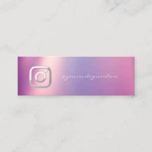 Elegant Simple Modern, Instagram Social Media Mini Business Card
