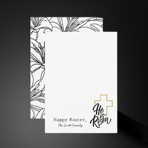 Elegant Simple Modern Minimalist Easter Holiday Card