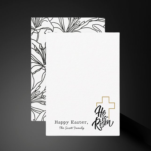 Elegant Simple Modern Minimalist Easter Holiday Card (Creator Uploaded)