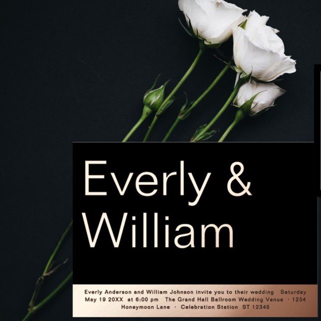 Elegant Simple Modern Minimalist Gold Wedding     (Creator Uploaded)