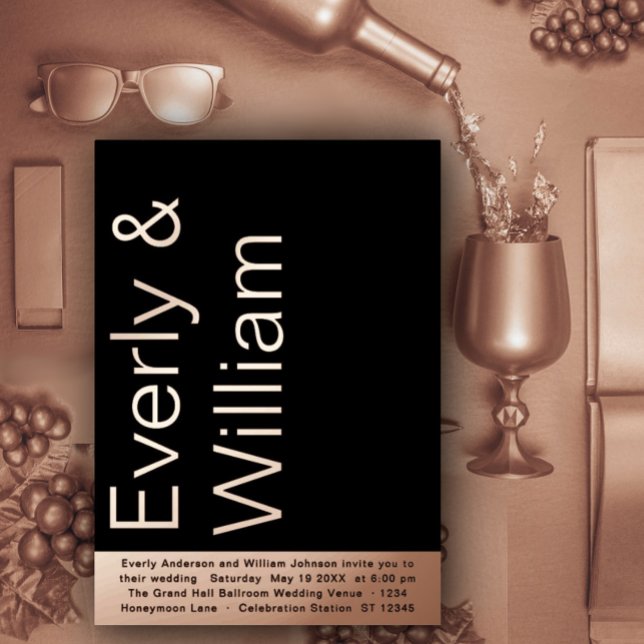 Elegant Simple Modern Minimalist Rose Gold  (Creator Uploaded)