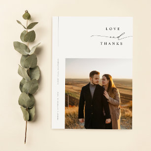Elegant Simple Modern Photo Wedding Save The Date