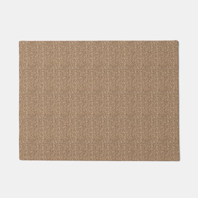Elegant simple natural bamboo fibre Doormat (Front)