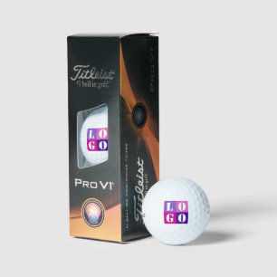 Elegant Simple Personalised Wedding Custom Idea  Golf Balls