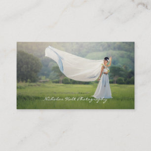 Elegant Simple Photo Photographer Photography Business Card