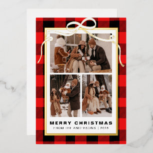Elegant Simple Pine Tree Christmas Family 3 Photo