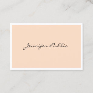 Elegant Simple Plain Professional Modern Trendy Business Card